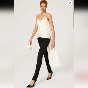 Obando Collective Cream Satin Camisole Hi-Low Top Size 0